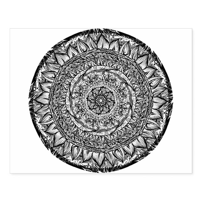 Mandala Nature Älskare Mandalas zen Stämpel (Tryck)