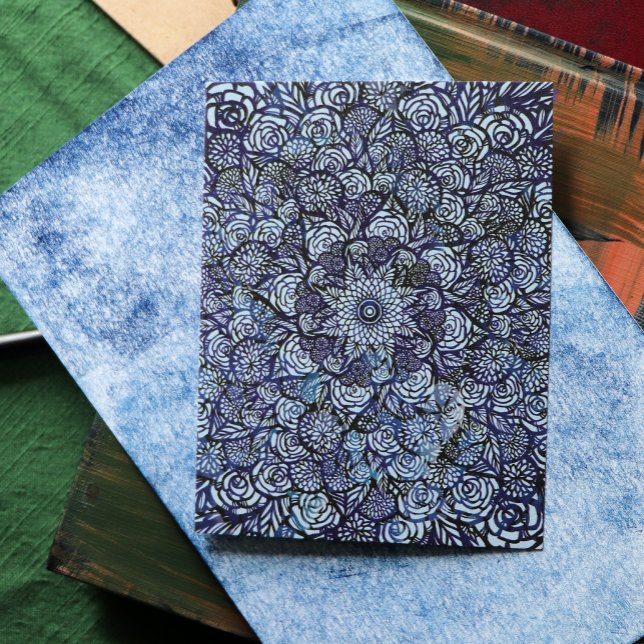 Mandala Nature Blommigt Vykort (Skapare uppladdad)