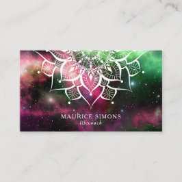 Mandala Nebula Yoga Instructor Yoga Teacher Zen Visitkort