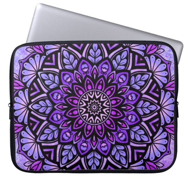 Mandala Neoprene Laptop sleeve 15 tum (Framsidan)