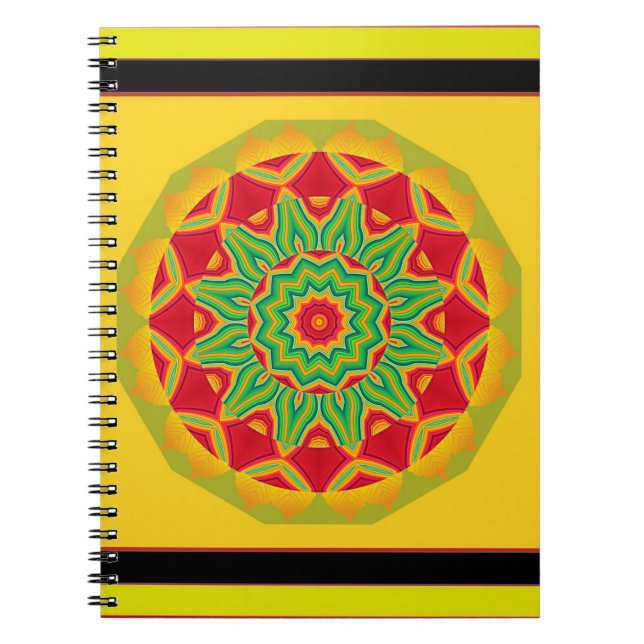 Mandala Notebook Anteckningsbok (Framsidan)