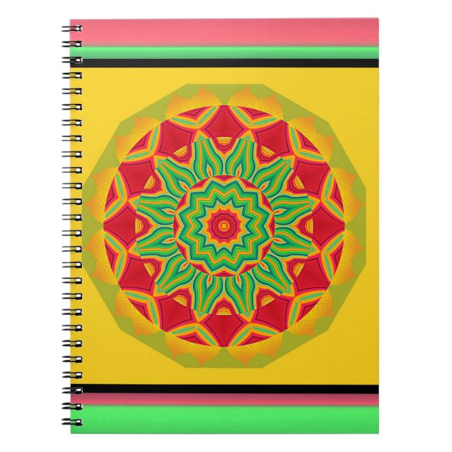 Mandala Notebook Anteckningsbok (Framsidan)