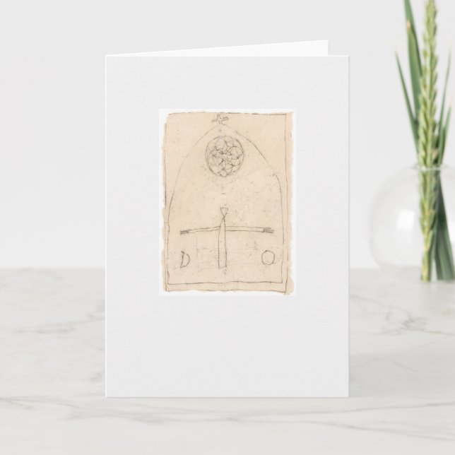 Mandala och katedralkort kort (Framsida)