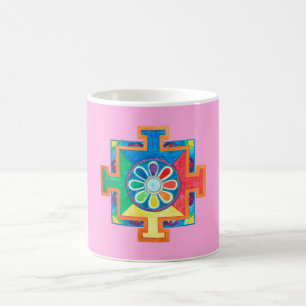 Mandala of Creation Watercolor Kaffemugg