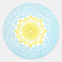 Mandala of Protection Blue Gult Geometrical