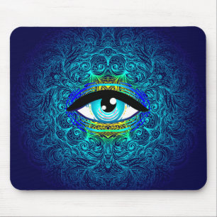 Mandala Öga Mouse Pad Musmatta
