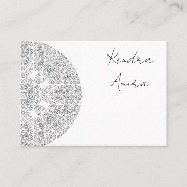 Mandala Ögon Design Blommig Lotus Guld Kort (Framsida)