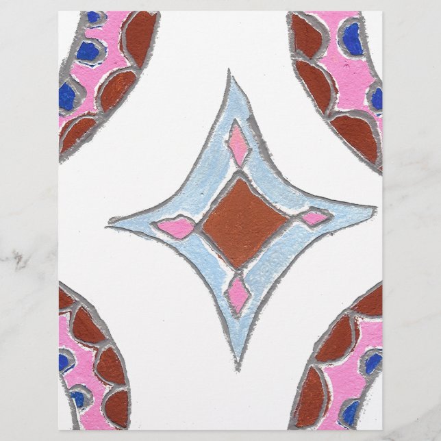Mandala Oljemålning Art Print (Framsida)