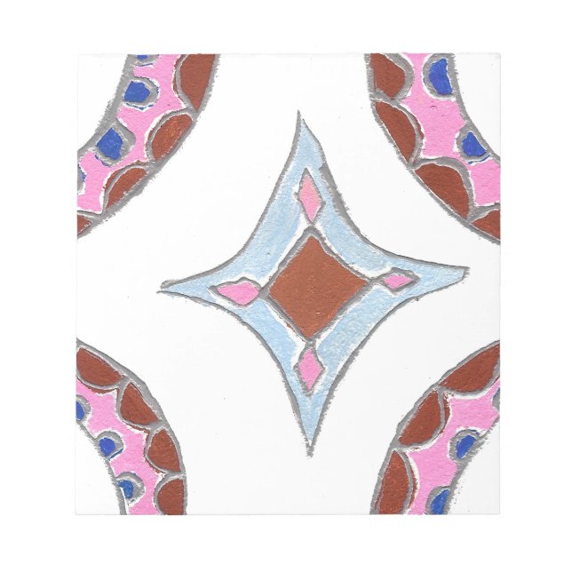 Mandala Oljemålning Art Print Anteckningsblock (Framsida)