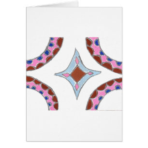 Mandala Oljemålning Art Print Hälsningskort