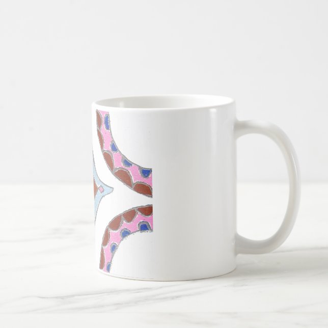 Mandala Oljemålning Art Print Kaffemugg (Höger)