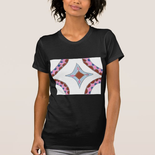 Mandala Oljemålning Art Print Tee Shirt (Framsida)