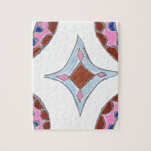 Mandala Oljemålning Konsttryck Pussel (Vertikal)