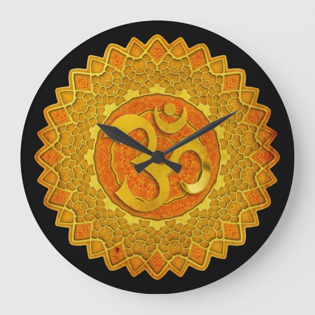 Mandala OM - Spirograph Stor Klocka (Framsida)