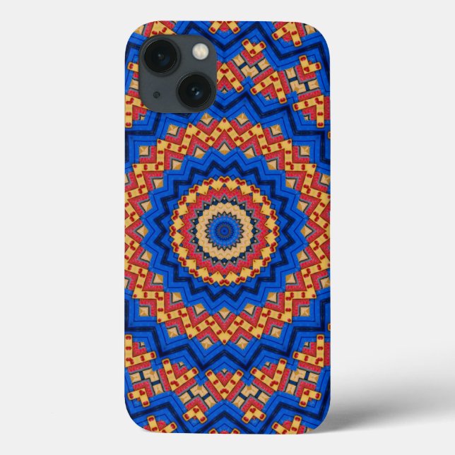 Mandala orange blue (Baksida)