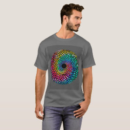 Mandala over HBT Rainbow Tie Dye T-Shirt