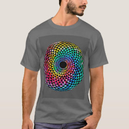 Mandala over HBT Rainbow Tie Dye T-Shirt