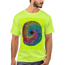 Mandala over HBT Rainbow Tie Dye T-Shirt