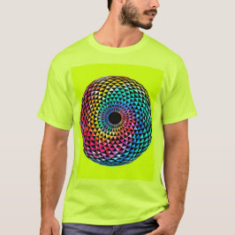 Mandala over HBT Rainbow Tie Dye T-Shirt