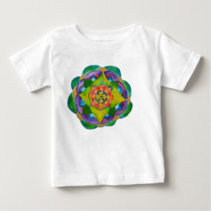 Mandala Painting Infant T-Shirt, White T-shirt