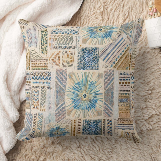 Mandala Patchwork Pillow Kudde (Filt)