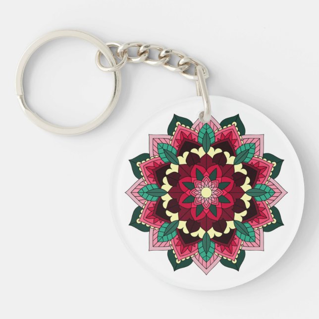 Mandala Pattern 02 in deep pink (Framsidan)