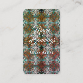 Mandala Peacock Boho inspirations Visitkort