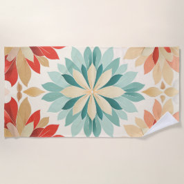 Mandala Petals Beach Towel