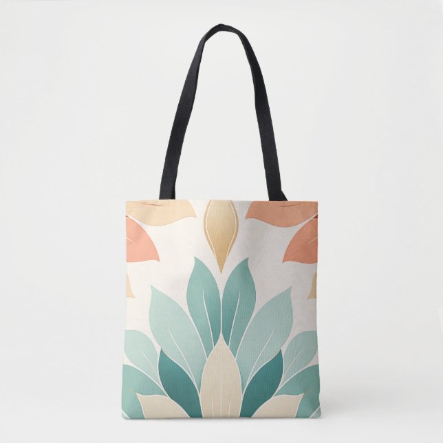 Mandala Petals Tote Tygkasse (Framsida)