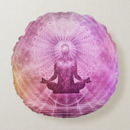 Mandala Pillow Rund Kudde