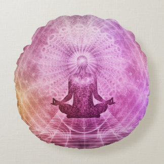 Mandala Pillow Rund Kudde