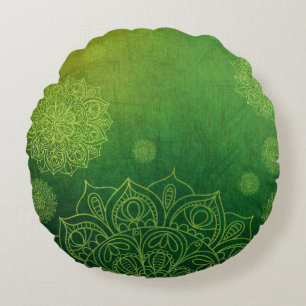 Mandala Pillow Rund Kudde