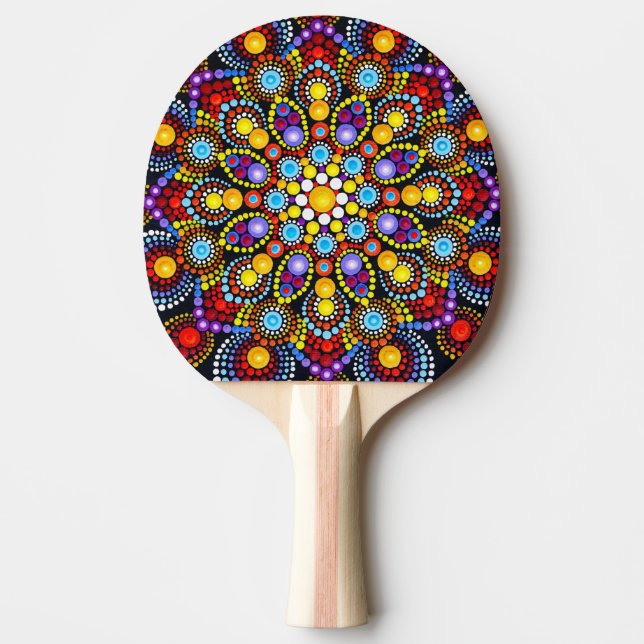 Mandala Ping Pong Paddle Pingisracket (Framsidan)