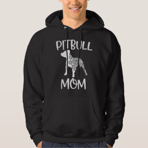 Mandala Pitbull Mamma Womens Pit Bull Dog Passande Hoodie