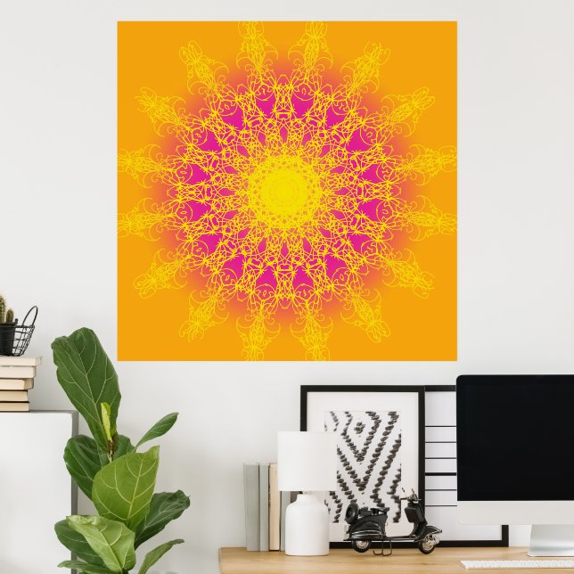 Mandala Poster (Hemmakontoret)