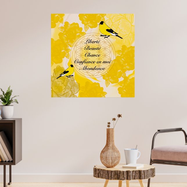 Mandala Poster (Vardagsrum 3)