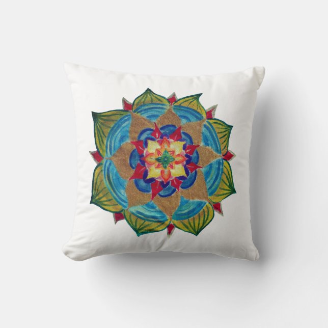 Mandala power Throw Cushion Kudde (Framsida)