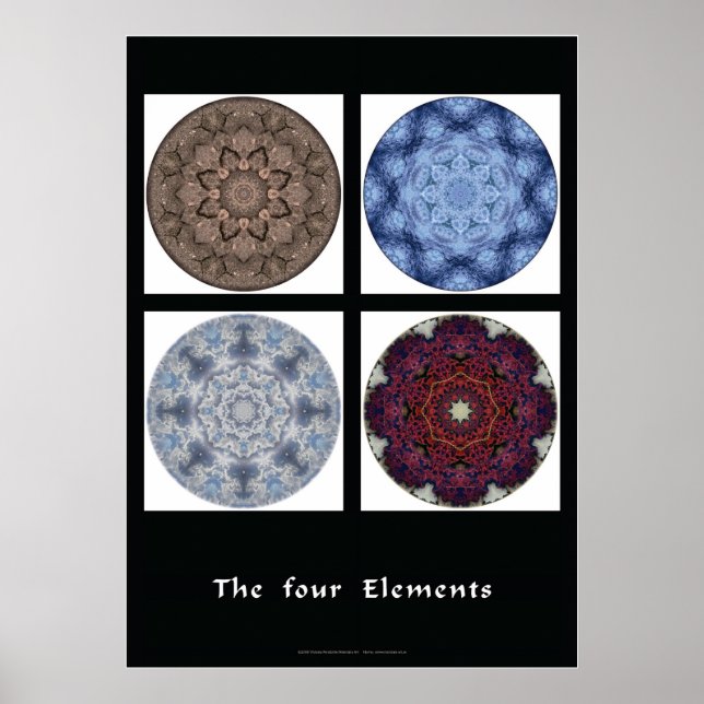 Mandala print - "the four inslag" poster (Framsidan)