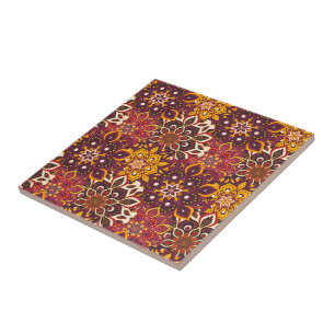 Mandala Print Tile Kakelplatta