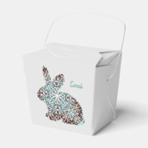 Mandala Rabbit Chocolate och Blues Gift Favor Box