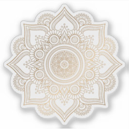 Mandala Retro hand plockade guld tatuering Klistermärken