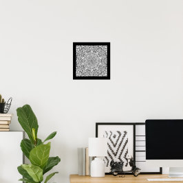 Mandala rolig festaffisch för färgläggningskonst poster