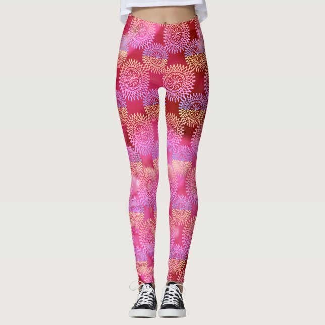Mandala Rosé Leggings (Framsida)