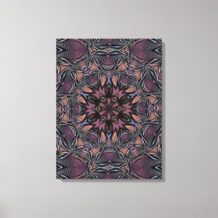 Mandala Rosette Blommigt Twine Retro Boho Canvastryck