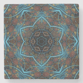 Mandala Rosette Boho Bohemian Stil Dandy Mönster Stenunderlägg