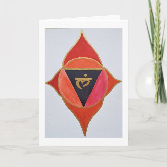 Mandala rot helgkort (Framsida)