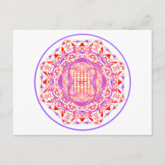 Mandala_rouge_violet Vykort