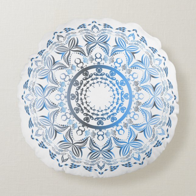 Mandala Round Dekorativ kudde - (Framsidan)