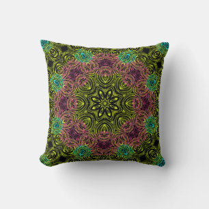 Mandala round kaleidoskop ornamental dekoration c kudde