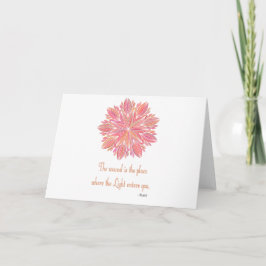 Mandala Rumi Sår Citat Kort